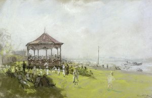 Figures near a Bandstand by Bernard Sickert